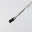 LOUIS VUITTON Eclipse Collier Charms Necklace Silver tone M63641 LV Auth 177357A-10