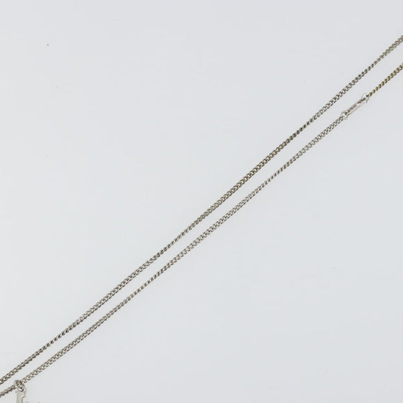 LOUIS VUITTON Eclipse Collier Charms Necklace Silver tone M63641 LV Auth 177357A