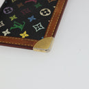 LOUIS VUITTON Monogram Multicolor Pochette Cles Purse Black M13664 Auth 177361-11