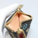LOUIS VUITTON Monogram Multicolor Pochette Cles Purse Black M13664 Auth 177361-16