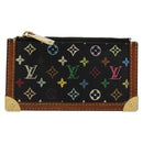 LOUIS VUITTON Monogram Multicolor Pochette Cles Purse Black M13664 Auth 177361-2