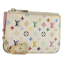 LOUIS VUITTON Multicolor Pochette Cles NM Purse White M93734 Auth 177362-1