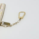 LOUIS VUITTON Multicolor Pochette Cles NM Purse White M93734 Auth 177362-8