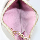 LOUIS VUITTON Multicolor Pochette Cles NM Purse White M93734 Auth 177362-11