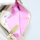 LOUIS VUITTON Multicolor Pochette Cles NM Purse White M93734 Auth 177362-19