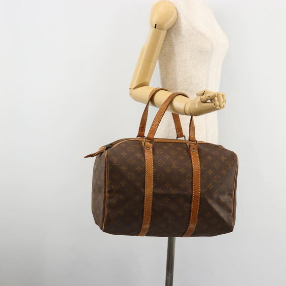 LOUIS VUITTON Monogram Sac Souple 35 Boston Bag M41626 LV Auth 177427