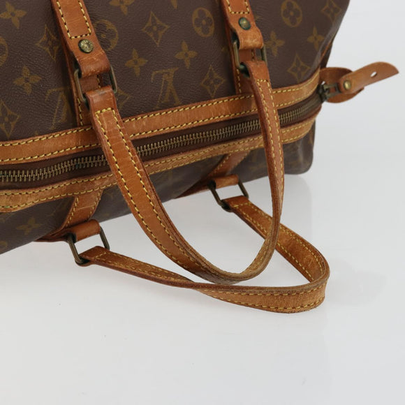 LOUIS VUITTON Monogram Sac Souple 35 Boston Bag M41626 LV Auth 177427
