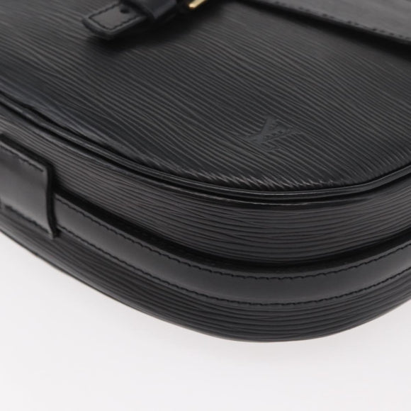 LOUIS VUITTON Epi Jeune Fille MM Shoulder Bag Black M52152 LV Auth 177429A