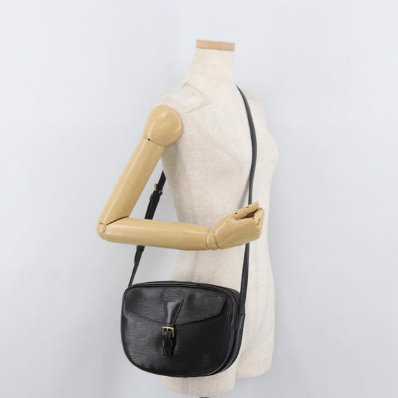 LOUIS VUITTON Epi Jeune Fille MM Shoulder Bag Black M52152 LV Auth 177429A