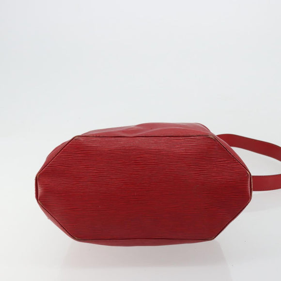 LOUIS VUITTON Epi Sac Depaule GM Shoulder Bag Red M80197 LV Auth 177430