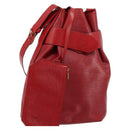 LOUIS VUITTON Epi Sac Depaule GM Shoulder Bag Red M80197 LV Auth 177430-1