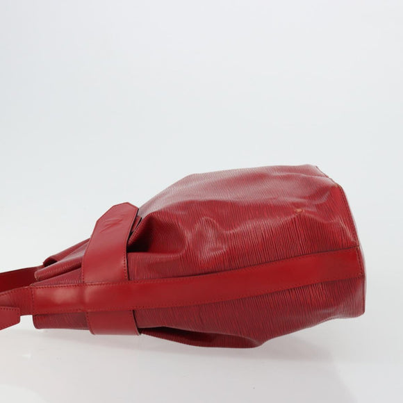 LOUIS VUITTON Epi Sac Depaule GM Shoulder Bag Red M80197 LV Auth 177430