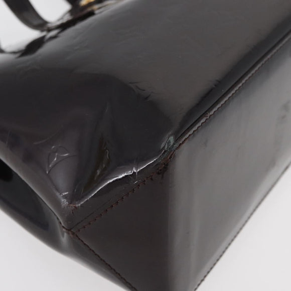 LOUIS VUITTON Monogram Vernis Wilshire PM Hand Bag Amarante M93641 Auth 177431
