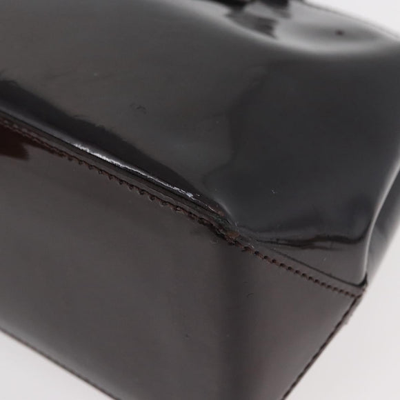 LOUIS VUITTON Monogram Vernis Wilshire PM Hand Bag Amarante M93641 Auth 177431