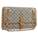 LOUIS VUITTON Monogram Mini Camille Chain Shoulder Bag Blue M92002 Auth 177432A-1