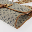 LOUIS VUITTON Monogram Mini Camille Chain Shoulder Bag Blue M92002 Auth 177432A-15