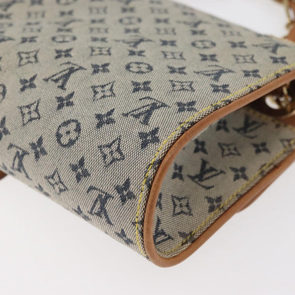 LOUIS VUITTON Monogram Mini Camille Chain Shoulder Bag Blue M92002 Auth 177432A