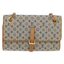 LOUIS VUITTON Monogram Mini Camille Chain Shoulder Bag Blue M92002 Auth 177432A-13
