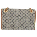 LOUIS VUITTON Monogram Mini Camille Chain Shoulder Bag Blue M92002 Auth 177432A-2