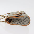 LOUIS VUITTON Monogram Mini Camille Chain Shoulder Bag Blue M92002 Auth 177432A-4