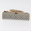 LOUIS VUITTON Monogram Mini Camille Chain Shoulder Bag Blue M92002 Auth 177432A-5