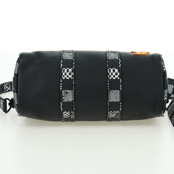 LOUIS VUITTON Damier Distorted City Keepall XS Bag Black M80202 LV Auth 177433SM