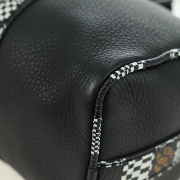 LOUIS VUITTON Damier Distorted City Keepall XS Bag Black M80202 LV Auth 177433SM