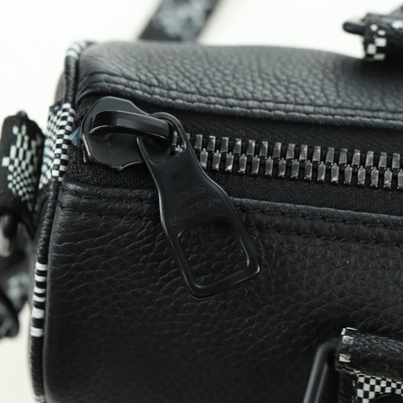 LOUIS VUITTON Damier Distorted City Keepall XS Bag Black M80202 LV Auth 177433SM