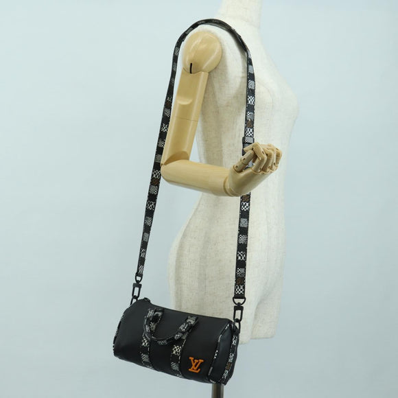 LOUIS VUITTON Damier Distorted City Keepall XS Tasche Schwarz M80202 LV Auth 177433SM