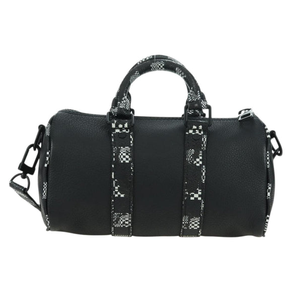 LOUIS VUITTON Damier Distorted City Keepall XS Bag Black M80202 LV Auth 177433SM
