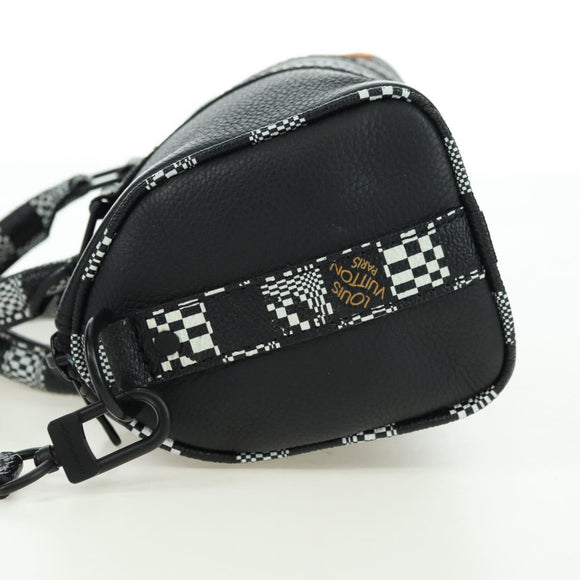LOUIS VUITTON Damier Distorted City Keepall XS Bag Black M80202 LV Auth 177433SM