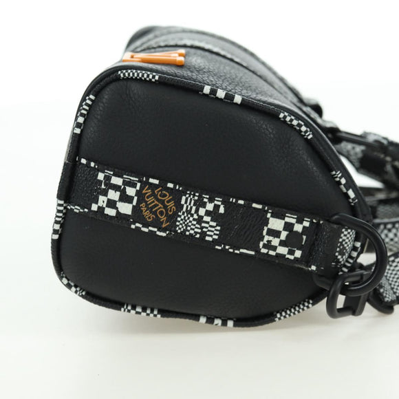 LOUIS VUITTON Damier Distorted City Keepall XS Bag Black M80202 LV Auth 177433SM
