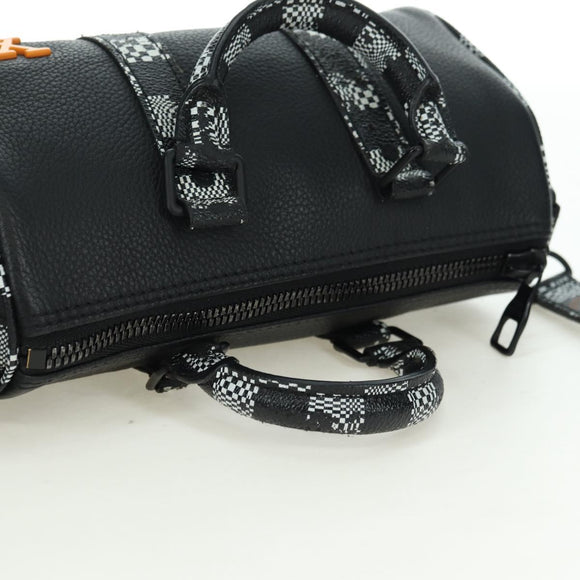 LOUIS VUITTON Damier Distorted City Keepall XS Tasche Schwarz M80202 LV Auth 177433SM
