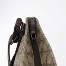 GUCCI GG Supreme Shoulder Bag PVC Beige Silver 141626 Auth 177434-16