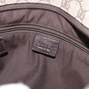 GUCCI GG Supreme Shoulder Bag PVC Beige Silver 141626 Auth 177434-17