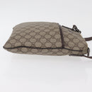 GUCCI GG Supreme Shoulder Bag PVC Beige Silver 141626 Auth 177434-4