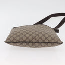 GUCCI GG Supreme Shoulder Bag PVC Beige Silver 141626 Auth 177434-9