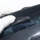 GUCCI GG Supreme Sherry Line Shoulder Bag PVC Navy Gold 10 02 024 Auth 177436-24
