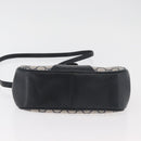 GUCCI GG Supreme Sherry Line Shoulder Bag PVC Navy Gold 10 02 024 Auth 177436-9
