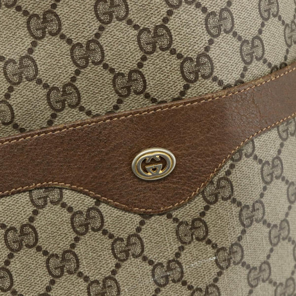 GUCCI GG Supreme Web Sherry Line Bag PVC Beige Red Green 89 02 003 Auth 177437
