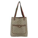GUCCI GG Supreme Web Sherry Line Bag PVC Beige Red Green 89 02 003 Auth 177437-13