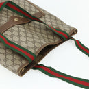 GUCCI GG Supreme Web Sherry Line Bag PVC Beige Red Green 89 02 003 Auth 177437-6