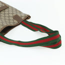 GUCCI GG Supreme Web Sherry Line Bag PVC Beige Red Green 89 02 003 Auth 177437-7