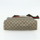 GUCCI GG Supreme Web Sherry Line Bag PVC Beige Red Green 89 02 003 Auth 177437-5