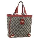 GUCCI GG Canvas Abbey Hand Bag Beige Gold 130739 Auth 177438-1