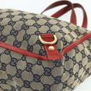 GUCCI GG Canvas Abbey Hand Bag Beige Gold 130739 Auth 177438-9