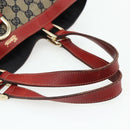 GUCCI GG Canvas Abbey Hand Bag Beige Gold 130739 Auth 177438-7