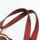 GUCCI GG Canvas Abbey Hand Bag Beige Gold 130739 Auth 177438-8