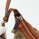 GUCCI GG Canvas Sherry Line Hand Bag Beige Gold 224093 Auth 177439A-14