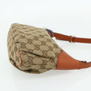 GUCCI GG Canvas Sherry Line Hand Bag Beige Gold 224093 Auth 177439A-5